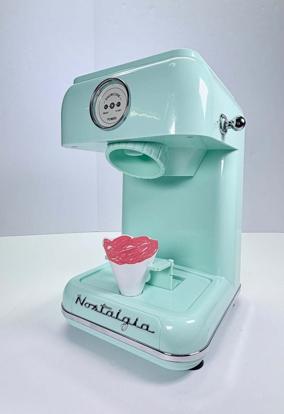 Nostalgia CLSC1AQ Classic Retro Countertop Snow Cone Maker Aqua